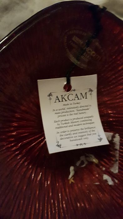 Nowe talerzyki w serce Akcam renomowane tureckie szkło