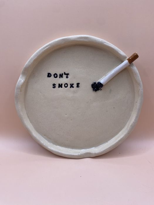 Popielniczka ceramiczna ,,Don’t smoke” - HandMade