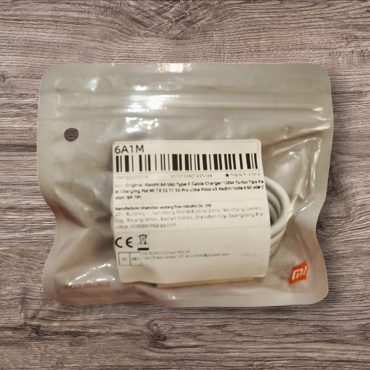 Przewód USB typu A do C 120 Watt mocy 6 a # szybkie ładowanie #Xiaomi