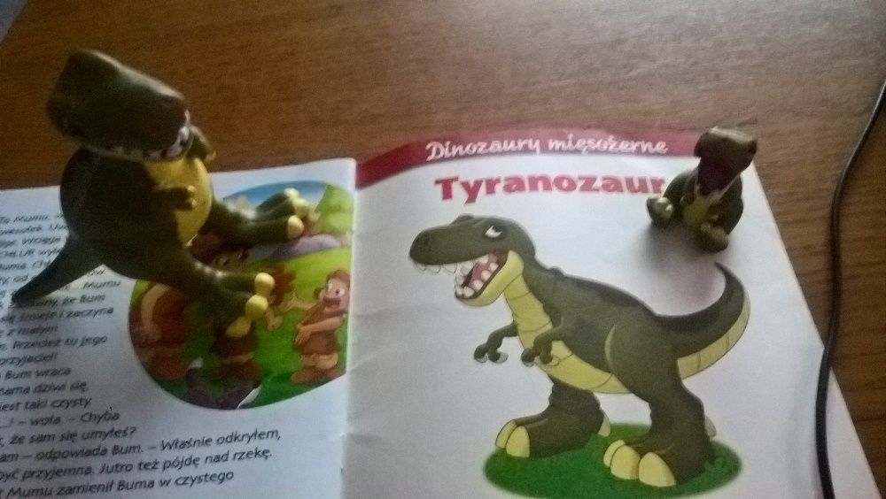 książa ATLASA z figurką dinozałra