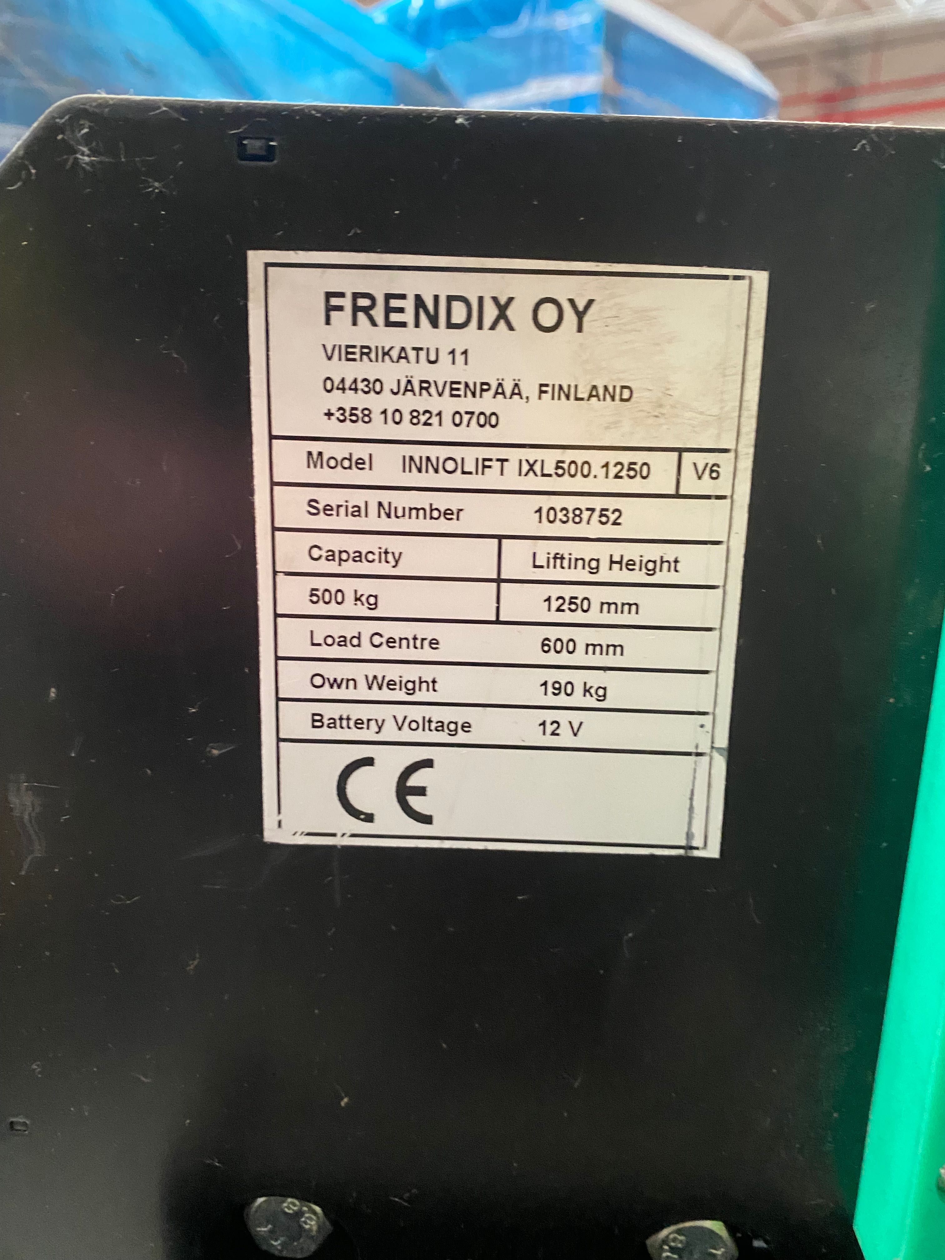 Wynajem InnoLIFT XL 500/1250 samoładujący wózek podnośnikowy