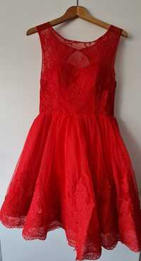 Sprzedam piękną, czerwoną sukienkę! Rozmiar 38