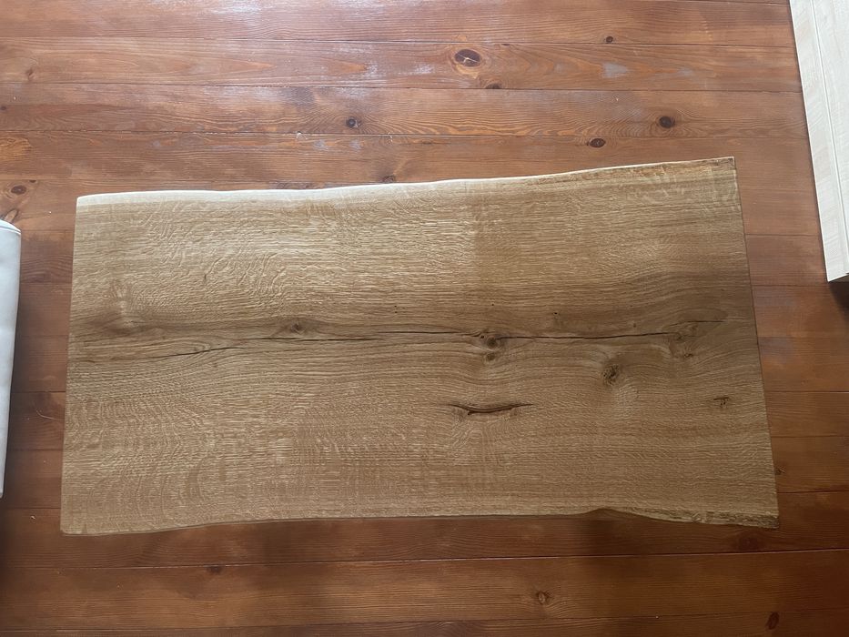 Дубовий стіл з цілого спила (слаб)