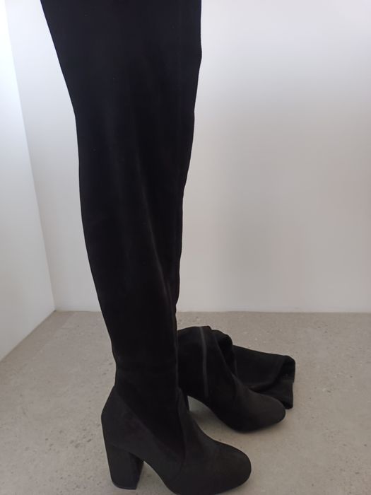 Czarne buty damskie kozaki 36
