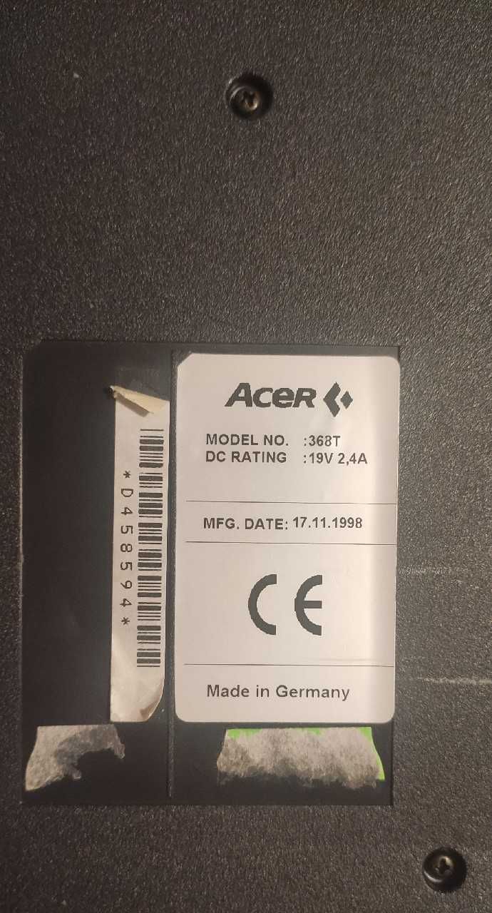 Laptop ACER Extensa 368T Win98 NT 1998r