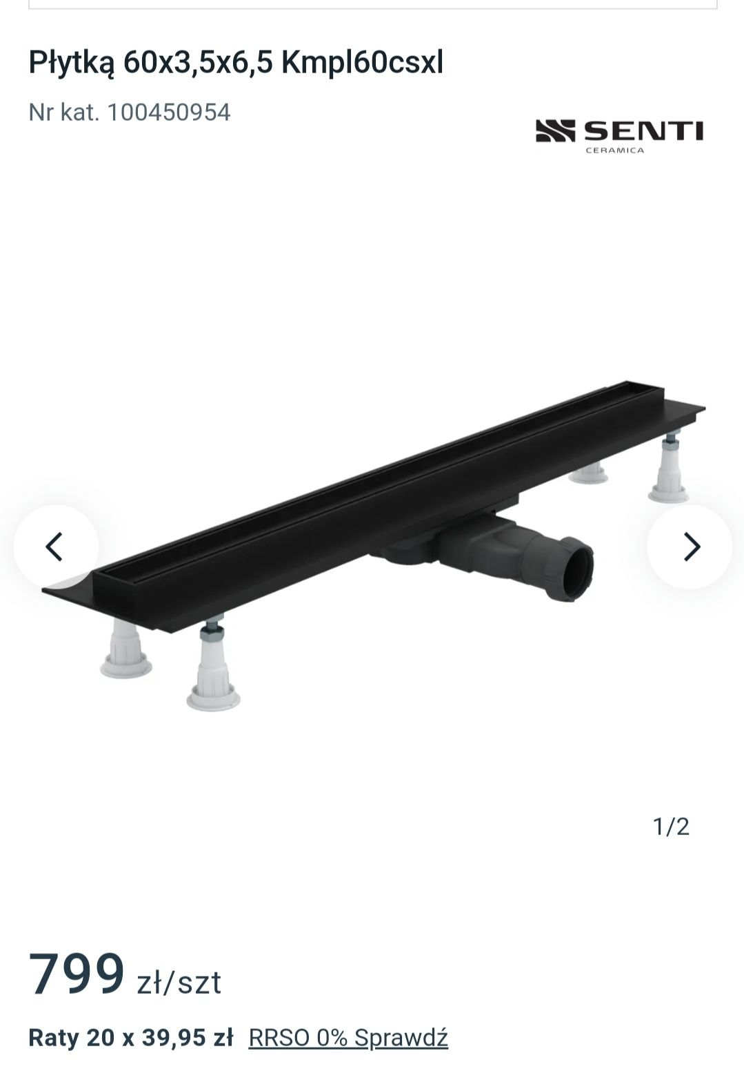 Odplyw liniowy senti 60cm
