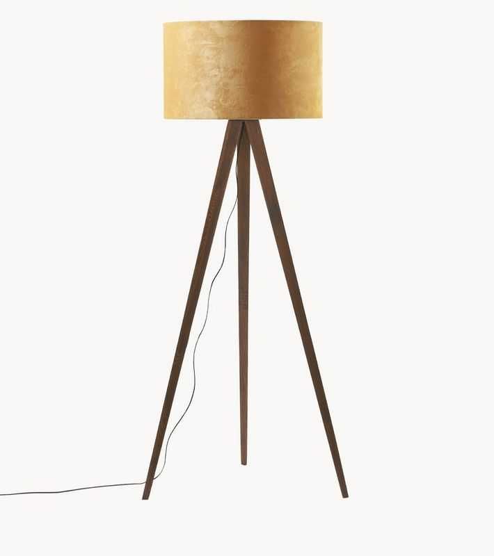 Lampa podłogowa trójnóg z litego drewna w stylu scandi Jake 150cm