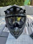 Kask CROSS HORN H915 MAT BLACK + Gogle | Roz. L 59– 60 cm | Jak Nowy