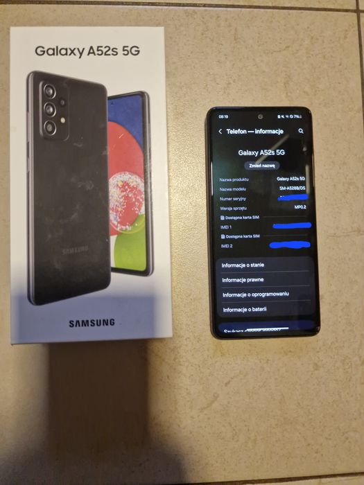 Samsung a52s 5G 6/128GB czarny
