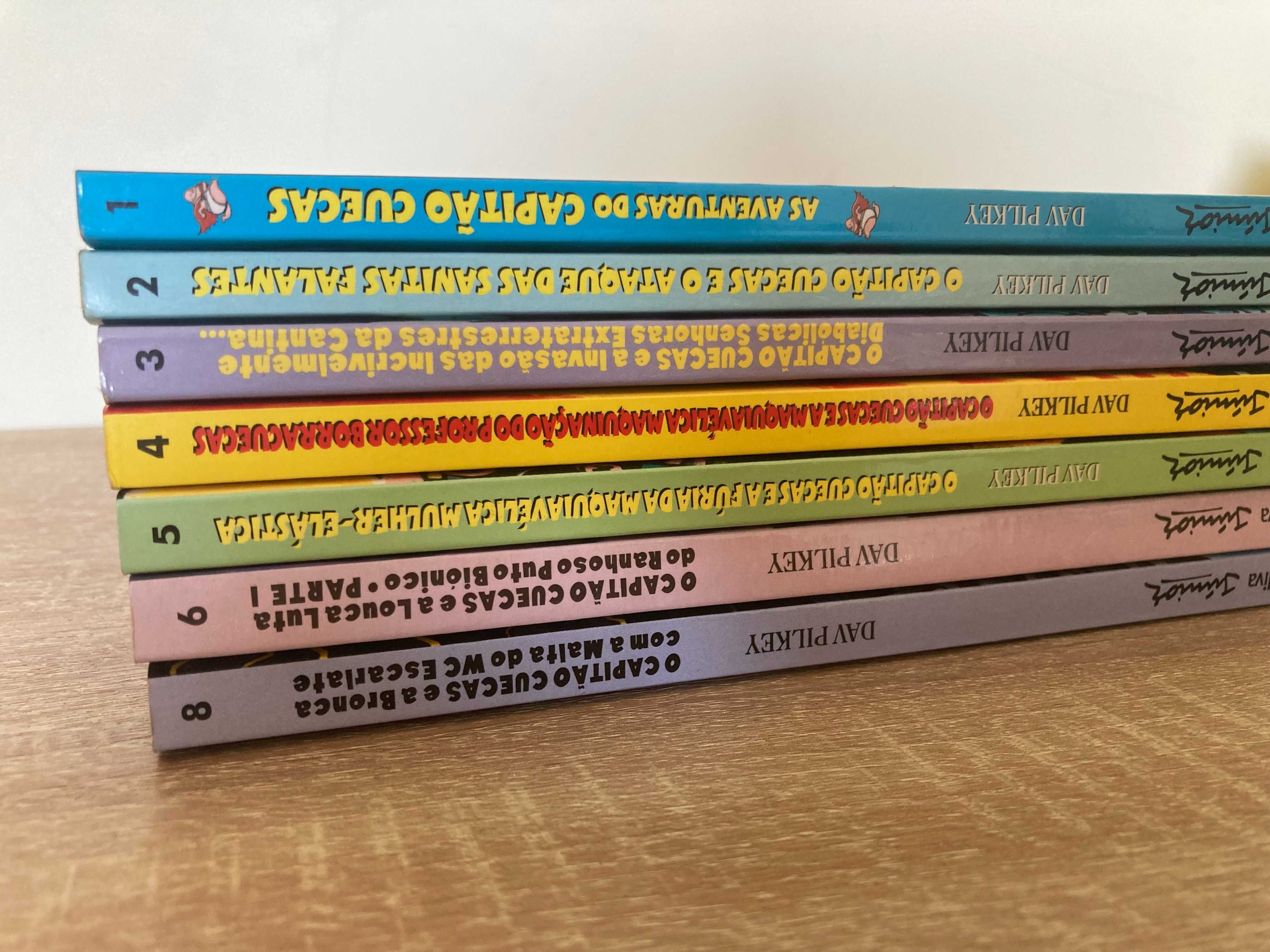 Capitão Cuecas – 7 livros (1 a 6 + 8) – 5€/livro – Portes à parte