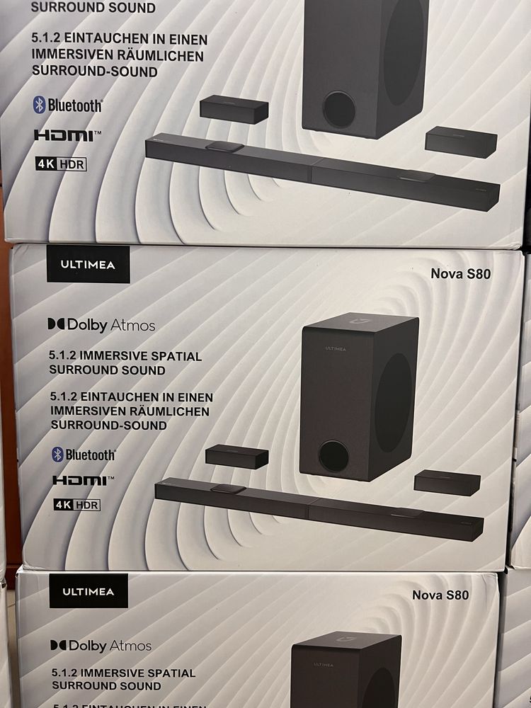 ULTIMEA Barra de som 5,1,2 com Dolby Atmos, NOVA
