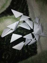 Moduły origami  biały i kolor