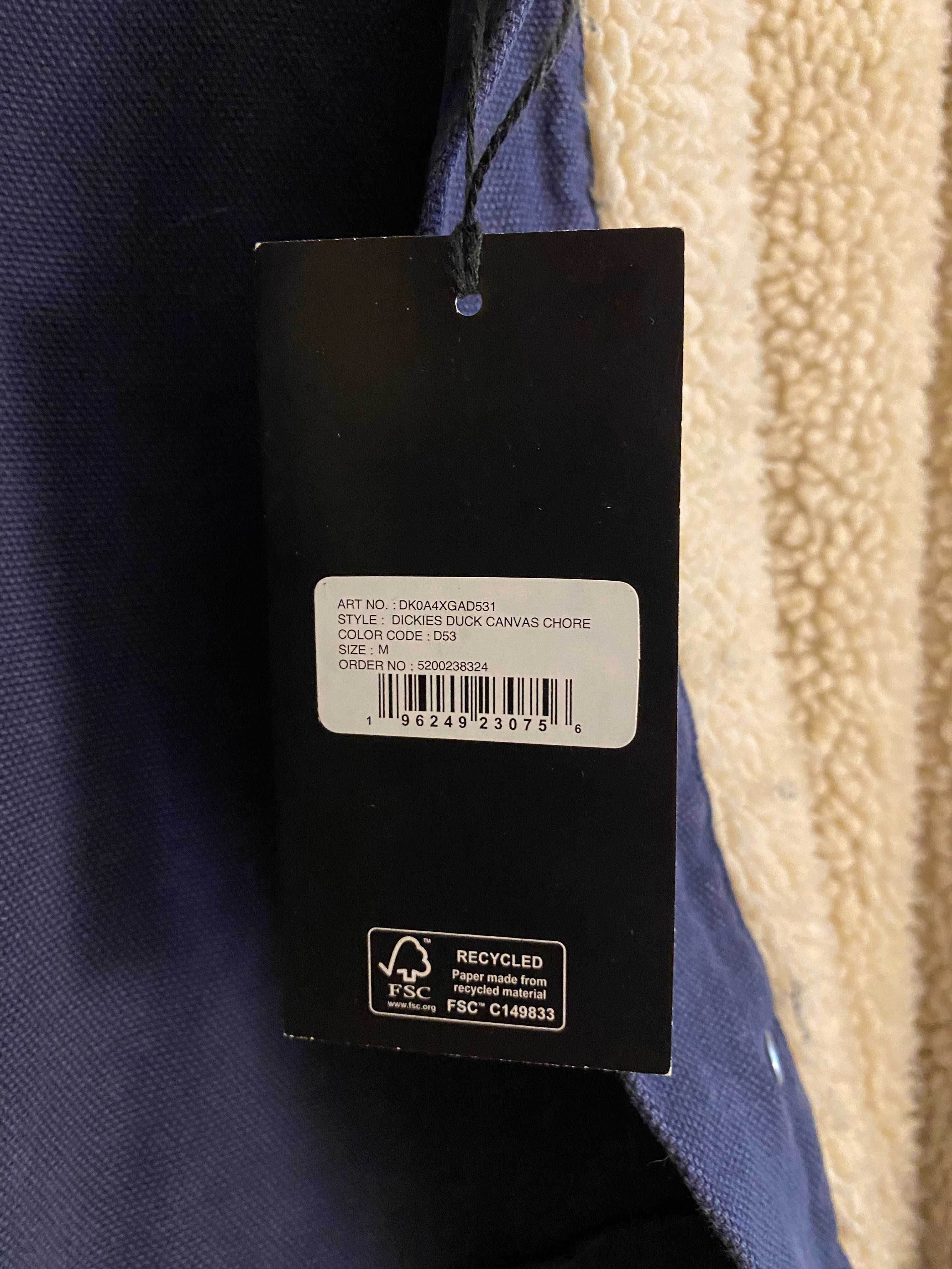 nowa kurtka Dickies Chore Jacket Duck Canvas Navy granatowa