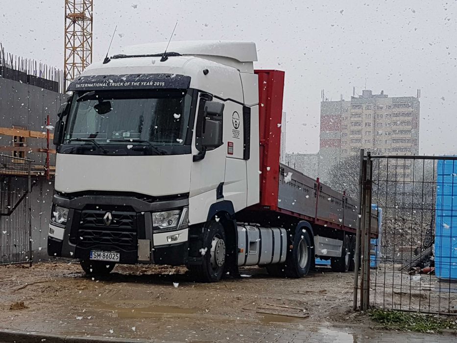 Transport HDS Dźwig Platforma Transport Kontenerów Niskopodwoziowy