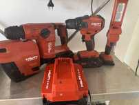 Hilti Nuron zestaw narzedzi wiertarka z odkurzaczem,wkretarka,lampka