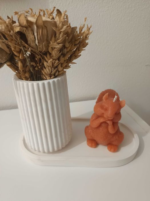 Decoração gesso e velas