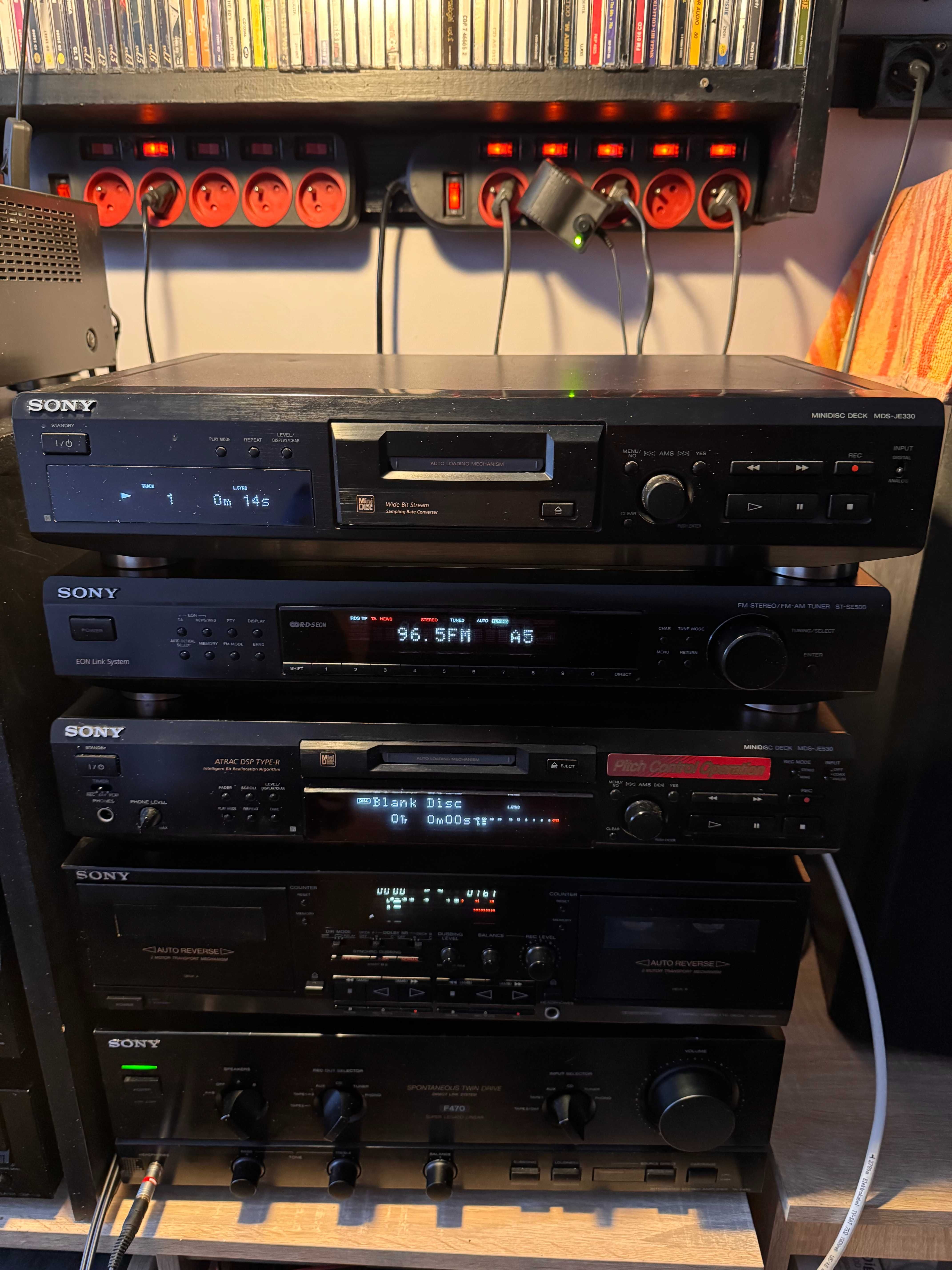 Mini Disc Sony MDS-JE330 z opcją nagrywania