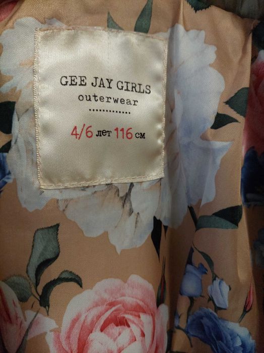 Продам куртку осінню Gee Jay Girls для дівчинки 4-6 років