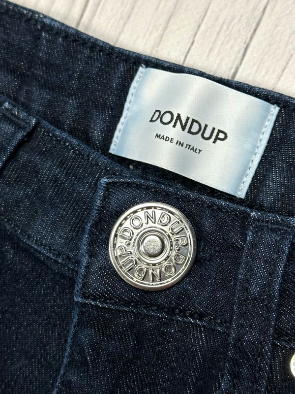 Dondup Allie Jeansy Slim Fit Damskie Spodnie z Wysokim Stanem Logowane
