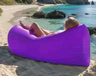 Leżak sofa na plaże nadmuchiwana wiatrem