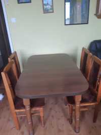 stół i 6 krzeseł sprzedam