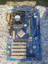 Bundle Motherboard Asrock - P4V88 + processador e memórias ram