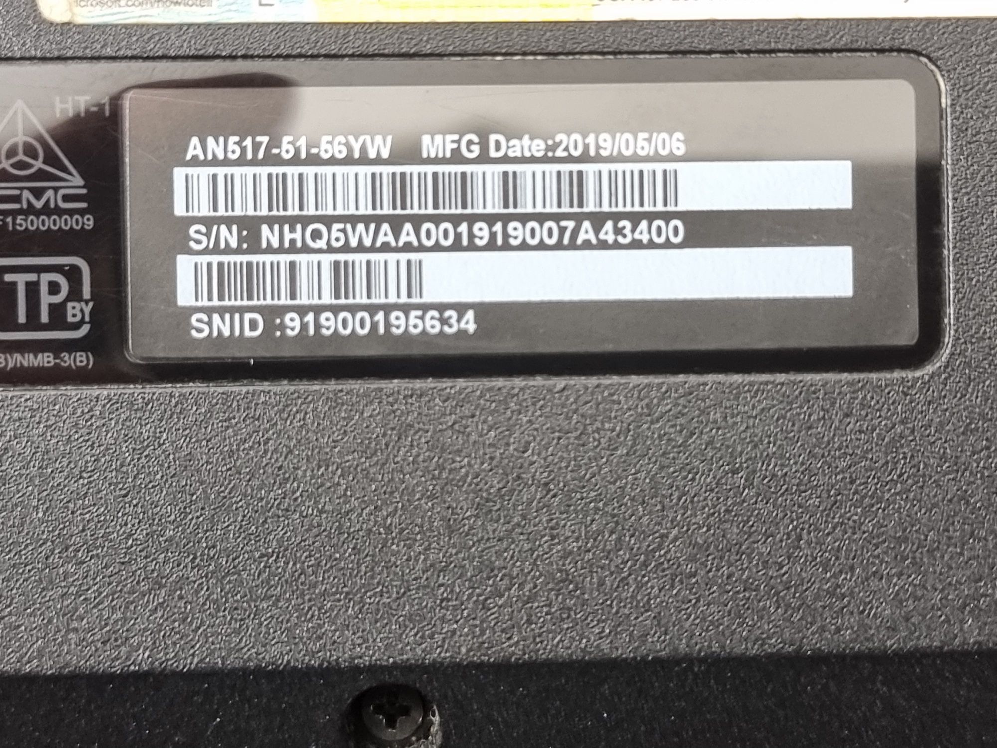 Acer nitro 5 a517-51  gtx 1650  dysk 512  i5 16gb ram