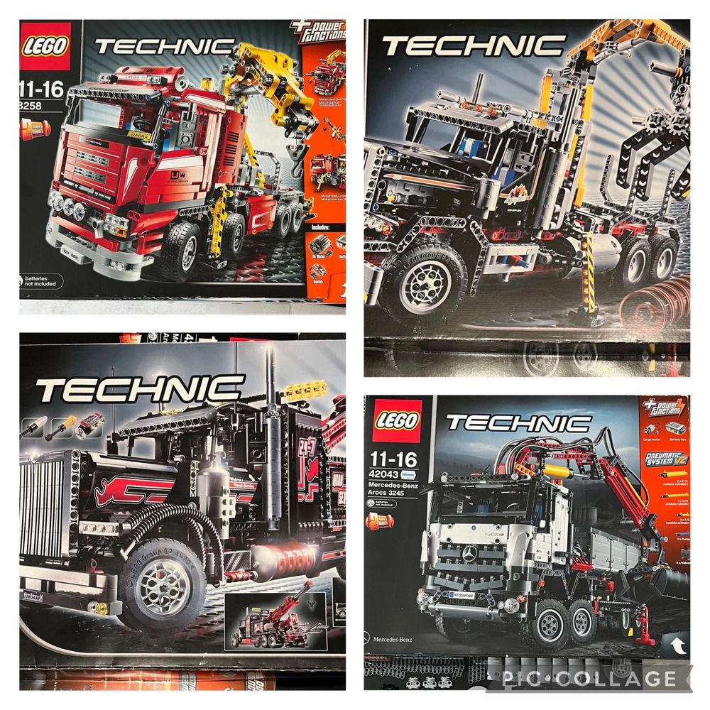Lego Technic kolekcja 8258, 42043, 42055, 8285, 9397, 42070, 42030