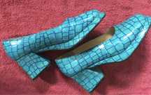 Buty niebieskie lata 50 60. Nr 37