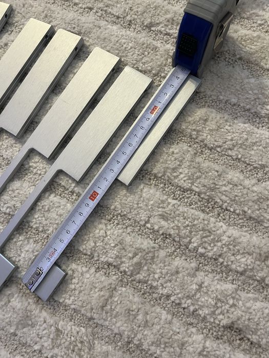 Uchwyty do szafek kuchennych włoskie aluminium szczotkowane