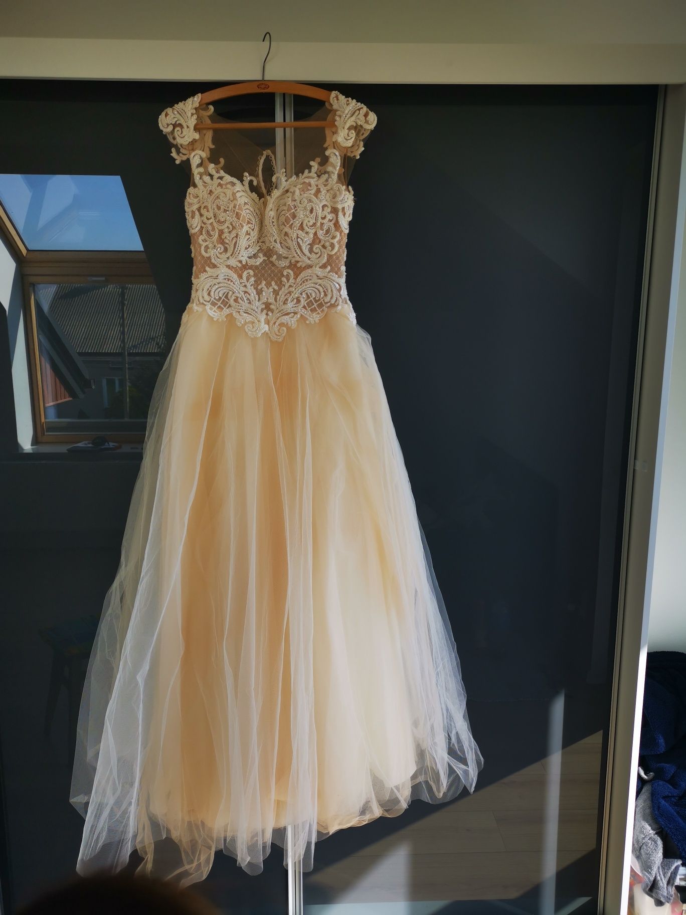 Suknia slubna fiorella 157cm +7cm obcas MS MODA