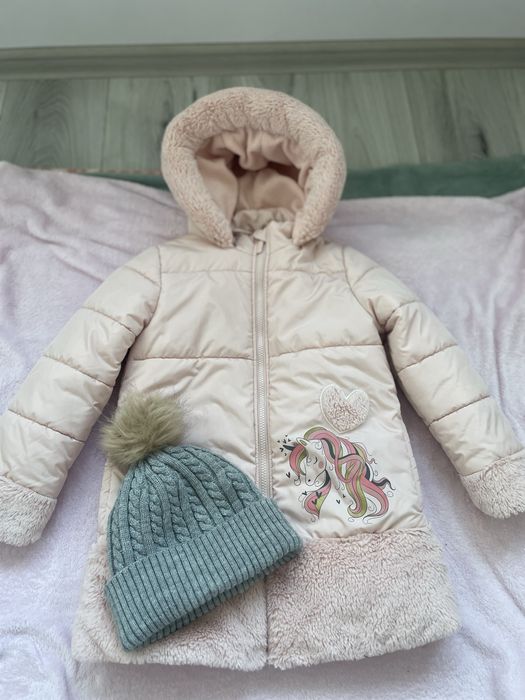 Зимова куртка та шапка 6-7 років