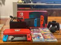 Nintendo Switch + 4 jogos