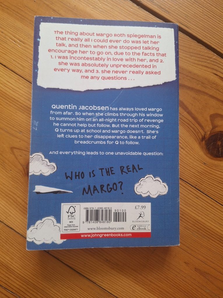 Książka "Paper towns"