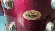 Tarola e suporte pratos choque Pearl target series