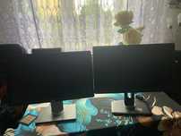 Dwa monitory dell 22 cale