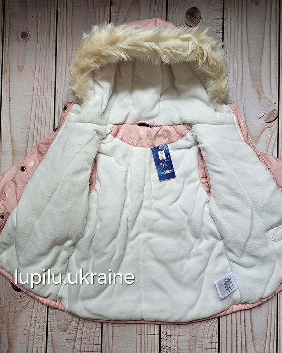 Lupilu куртка на флісі на дівчинку девочку демісезонна єврозима