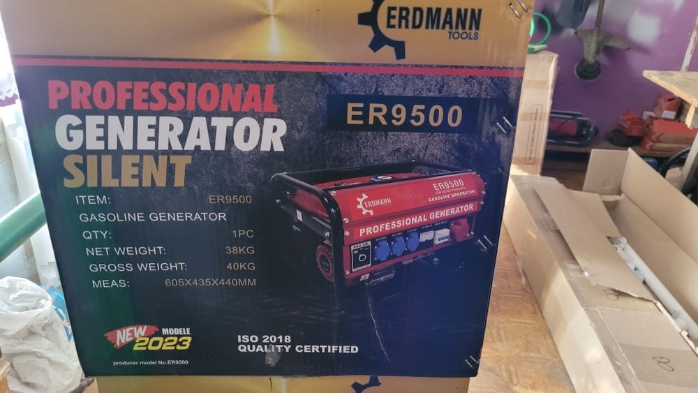 Generator prądotwórczy, agregat, Erdmann ER9500, 4kw