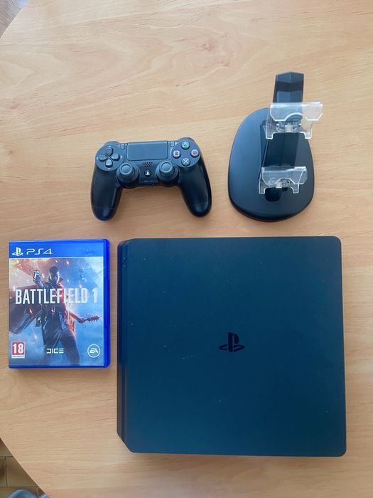 Playstation 4 Slim (PS4) 500gb + charger + jogos