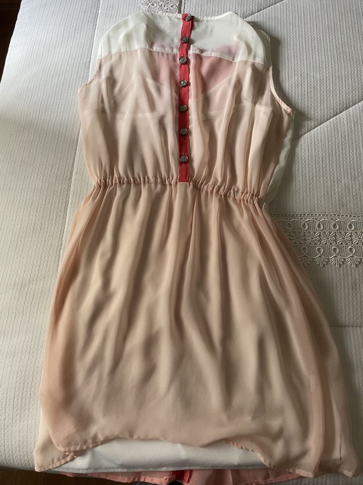 Vestido coral Blanco