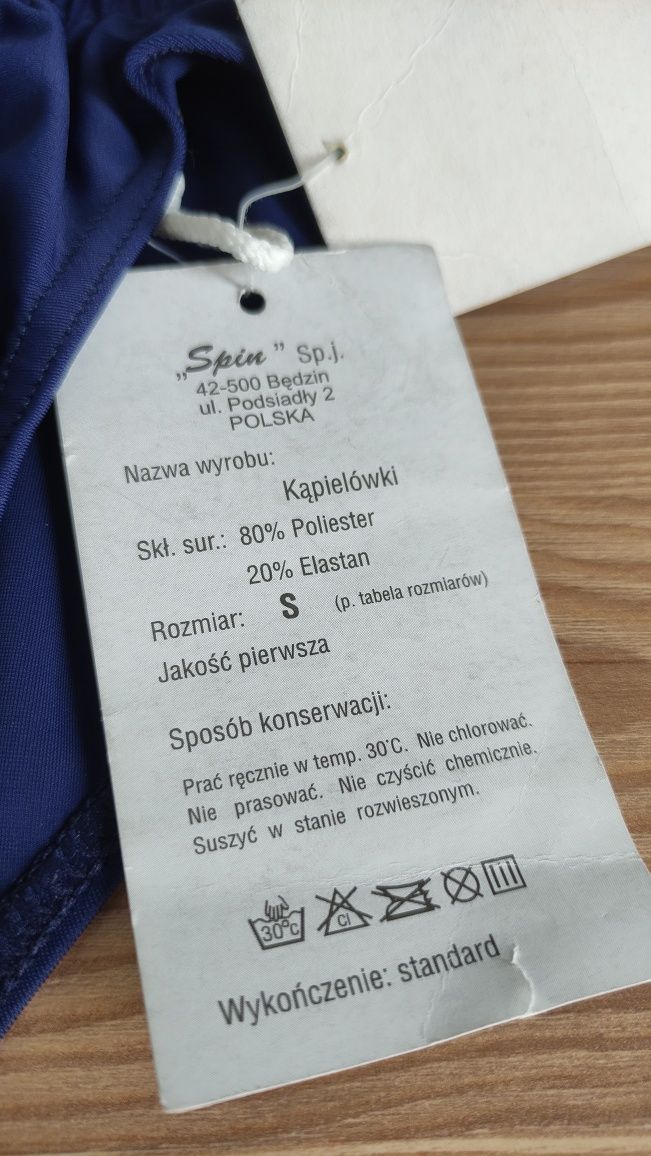 Spin nowe  kąpielówki męskie granatowe rozmiar S