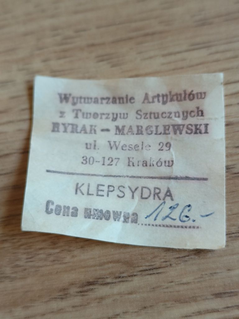 Stara Zabawka Vintage Klepsydra Ryrak Marglewski Pszczółka Maja