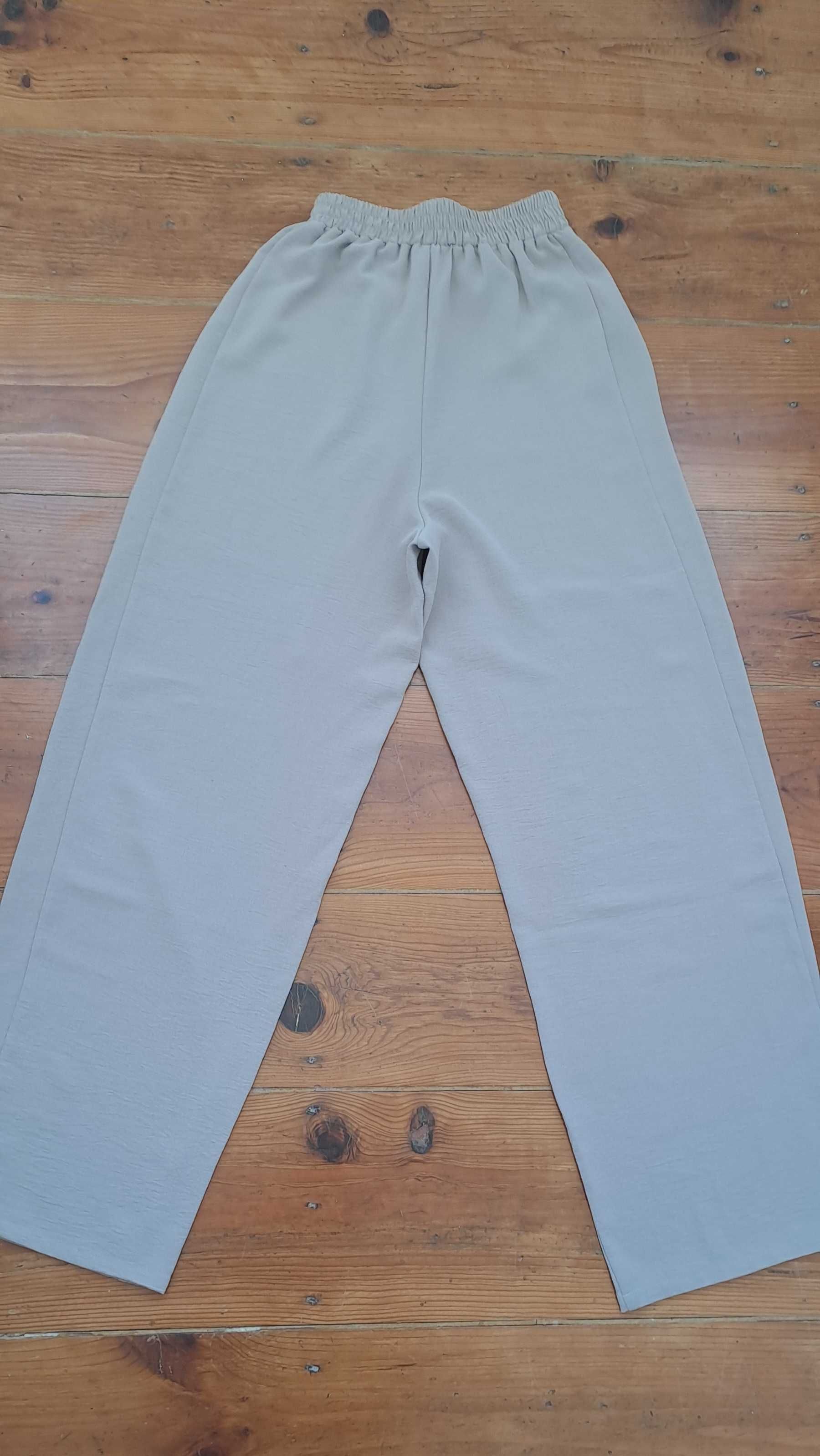 Calças beje Zara XS