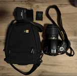Lustrzanka Nikon D3100 plus obiektyw 18-55mm plus etui plus ładowarka