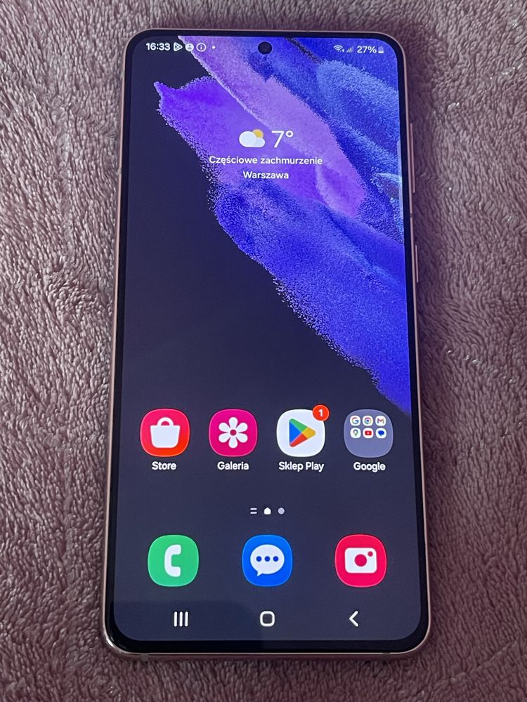 ZADBANY Samsung S21 5G Fiolet, Bez Rat Bez Blokad