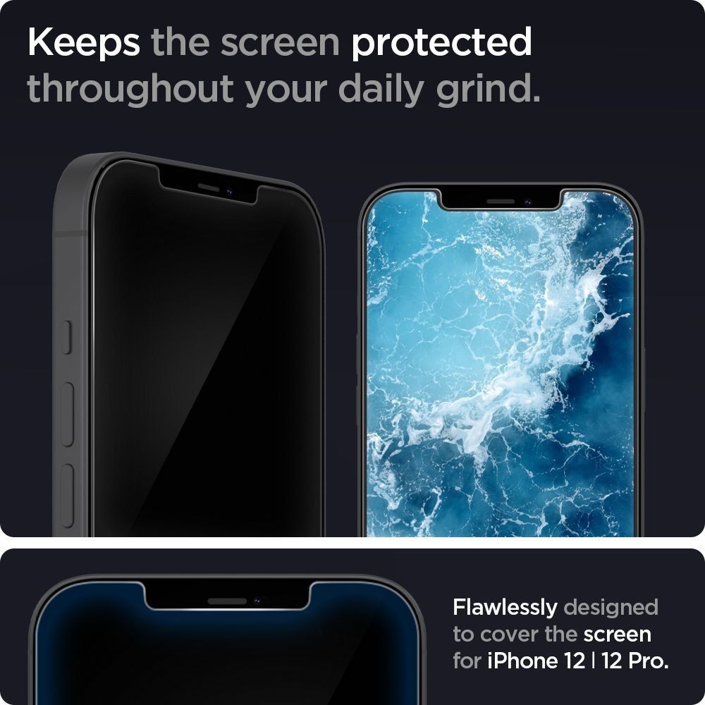 Szkło Hartowane Spigen Glas.tr "Ez Fit" 2 Szt. Do Iphone 12 Pro Max