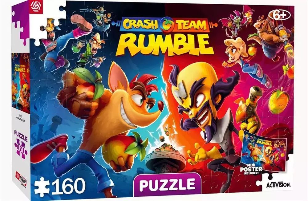 Puzzle 160 Crash Team Rumble. Good Loot. Nowy Produkt