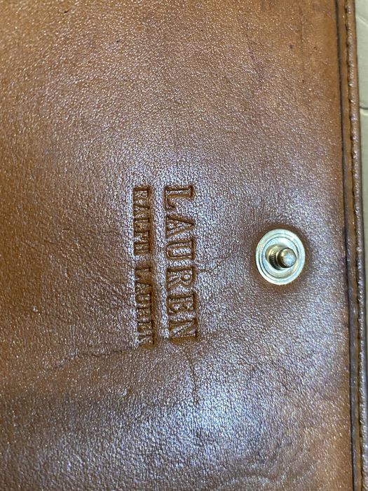 Кожаный Кошелек Lauren Ralph Lauren с Тиснением|Можно под Реставрацию