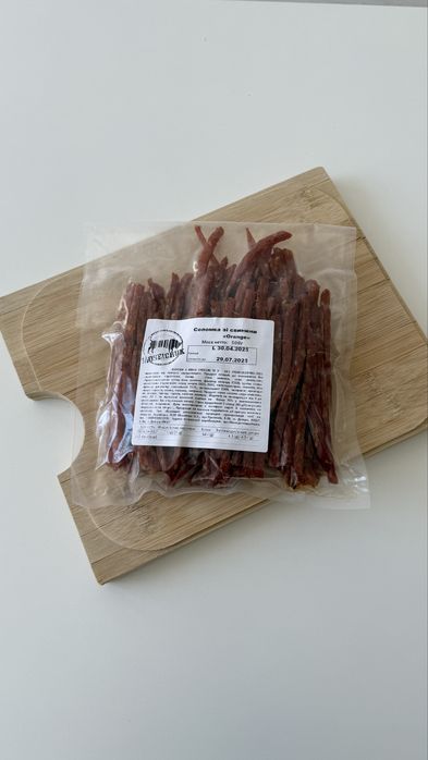 Соломка свина вишня, соломка сир, джерки, мʼясні снеки від виробника!