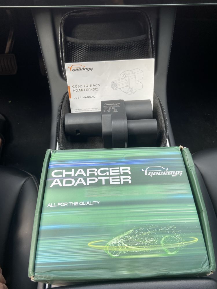Адаптер зарядки американских авто Tesla Model 3,Y,S,X CCS Combo 2 V3